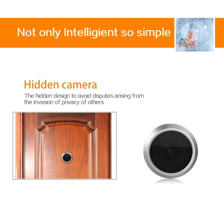 X5 2.4 inch Screen 2.0MP Security Camera No Disturb Peephole Viewer, Support TF Card, X5 X5 2.4 inch Screen 2.0MP Security Camera No Disturb Peephole Viewer, Support TF Card, X5